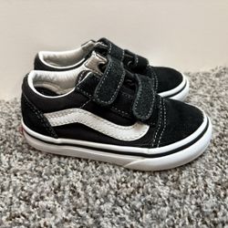Vans Old Skool Dual Velcro Strap Sneakers Size 6.5c