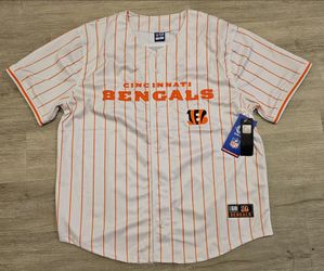 Cincinnati Bengals Official NFL Men's XL Stitched Baseball Jersey