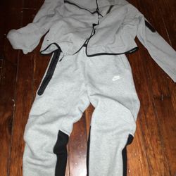 Grey N Black Nike Tech 