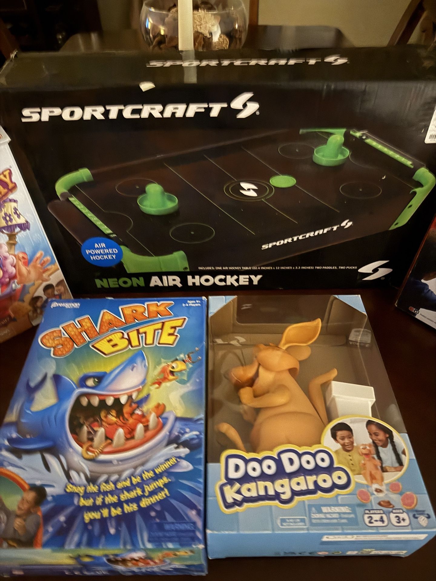 Mini Air Hockey, Board Games Lot