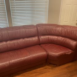 Maroon Couch Two Piece $110 OBO