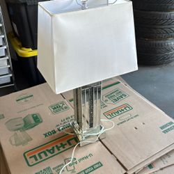 Nightstand Lamp, Glass Mirror
