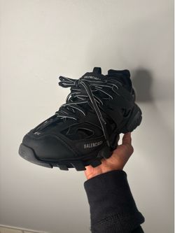 Balenciaga black track trainers, size 45