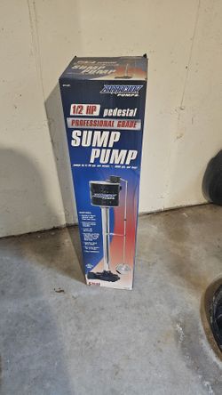 1/2 HP PEDESTAL PROFESSIONAL GRADE SUMP PUMP BRAND NEW