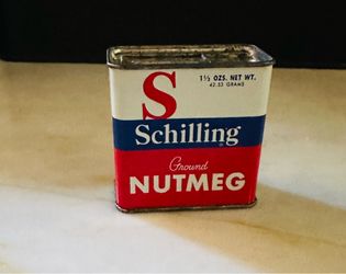 Shilling ground nutmeg tin 1.5 oz
