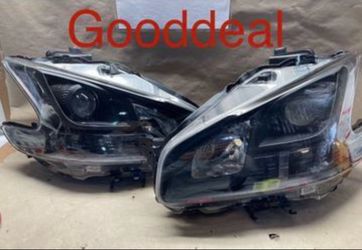 OH127 Fit 09-14 Nissan Maxima Black Housing Projector Headlight Pair Light Head Lamp