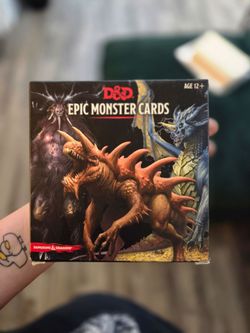 Open Box DnD Epic Monster Cards Pack