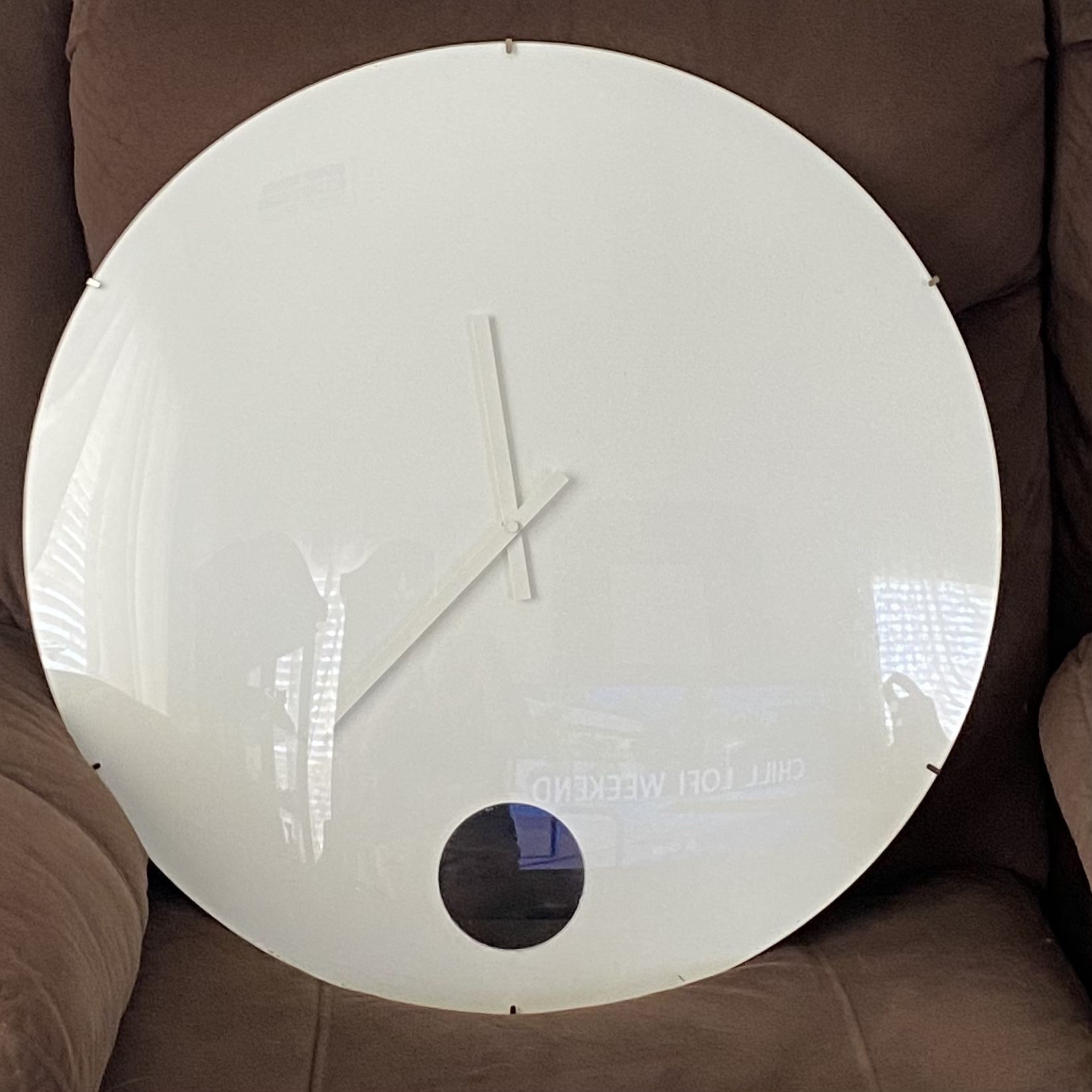 2009 Movado Style 23” White Wall Clock
