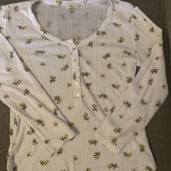 Lucky Brand Flower Top Adult Size S