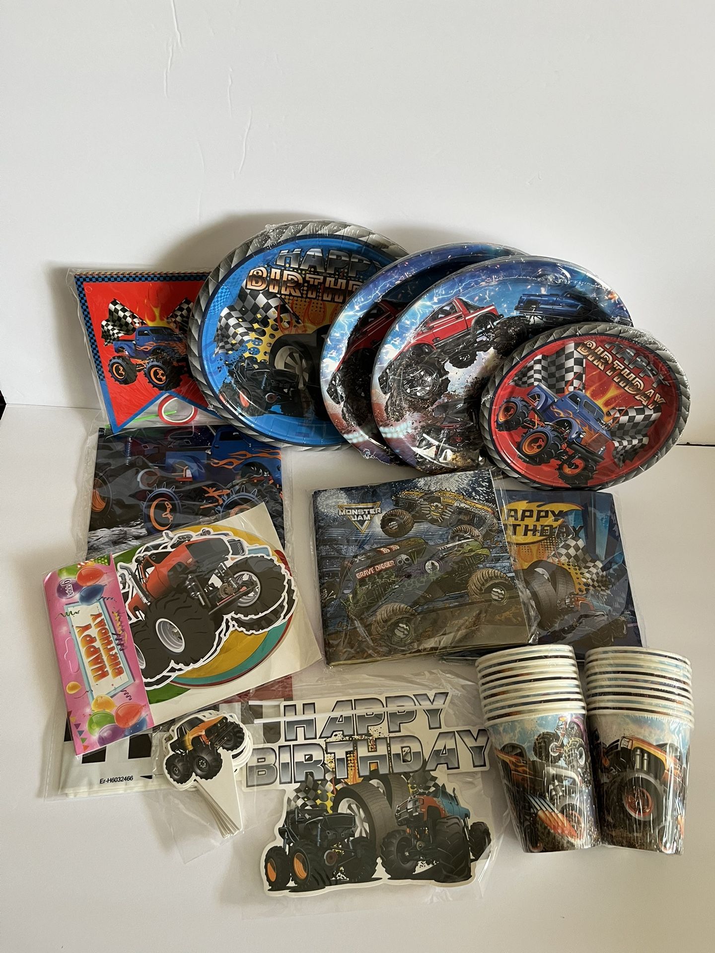 Monster Truck Decoration Birthday Party Supplies