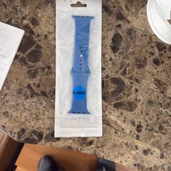 Blue Silicon Apple Watch Band 42/44MM