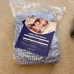BedsPick Flannel Duvet Cover Set Cal King