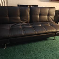 Leather Sofa Bed/futon 