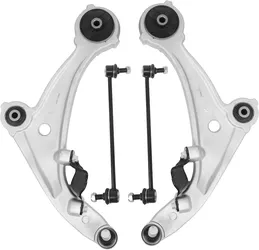4Pcs Front Lower Control Arm Stabilizer Sway Bar End Link for 2007-2012 Nissan Altima, 2013 Altima Coupe 2-Door Only, Replace # K620195 K620196