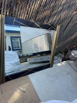 Large Golden Mirror 