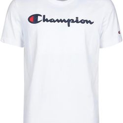 Champion Boys Short Sleeve Logo Tee Shirt Size Medium