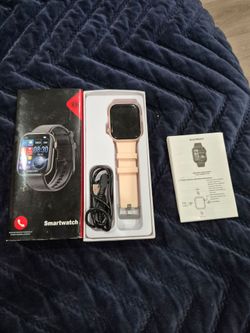 Smartwatch with Charging Cable and Manual