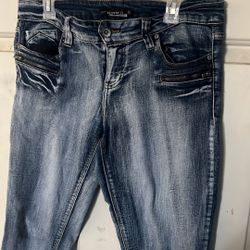 Hot Topic Lovesick Washed Blue Skinny Jeans 11