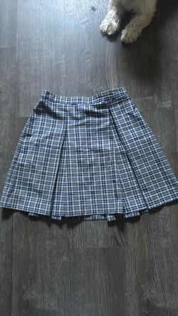 Vintage Plaid Pleated Mini Skirt