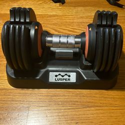 Luster Adjustable Weights/Dumbbell