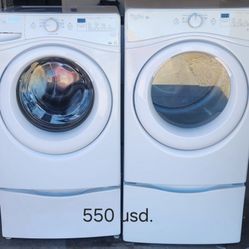 Set Whirlpool Washer And Dryer Electric