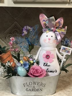 Floral Bunny Arrangement