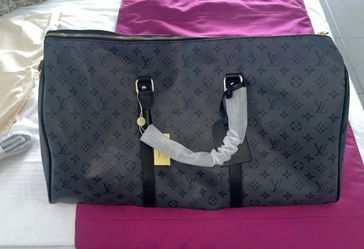 Louis Vuitton Monogram Eclipse Keepall Duffle Bag