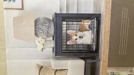 Dog Crate Food Storage Decor
