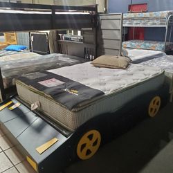 Kids Car Full Size Bed Frame 