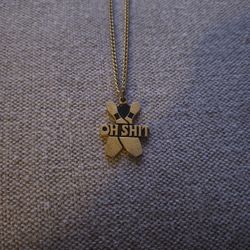 Oh Shit Bowling Pin Necklace 