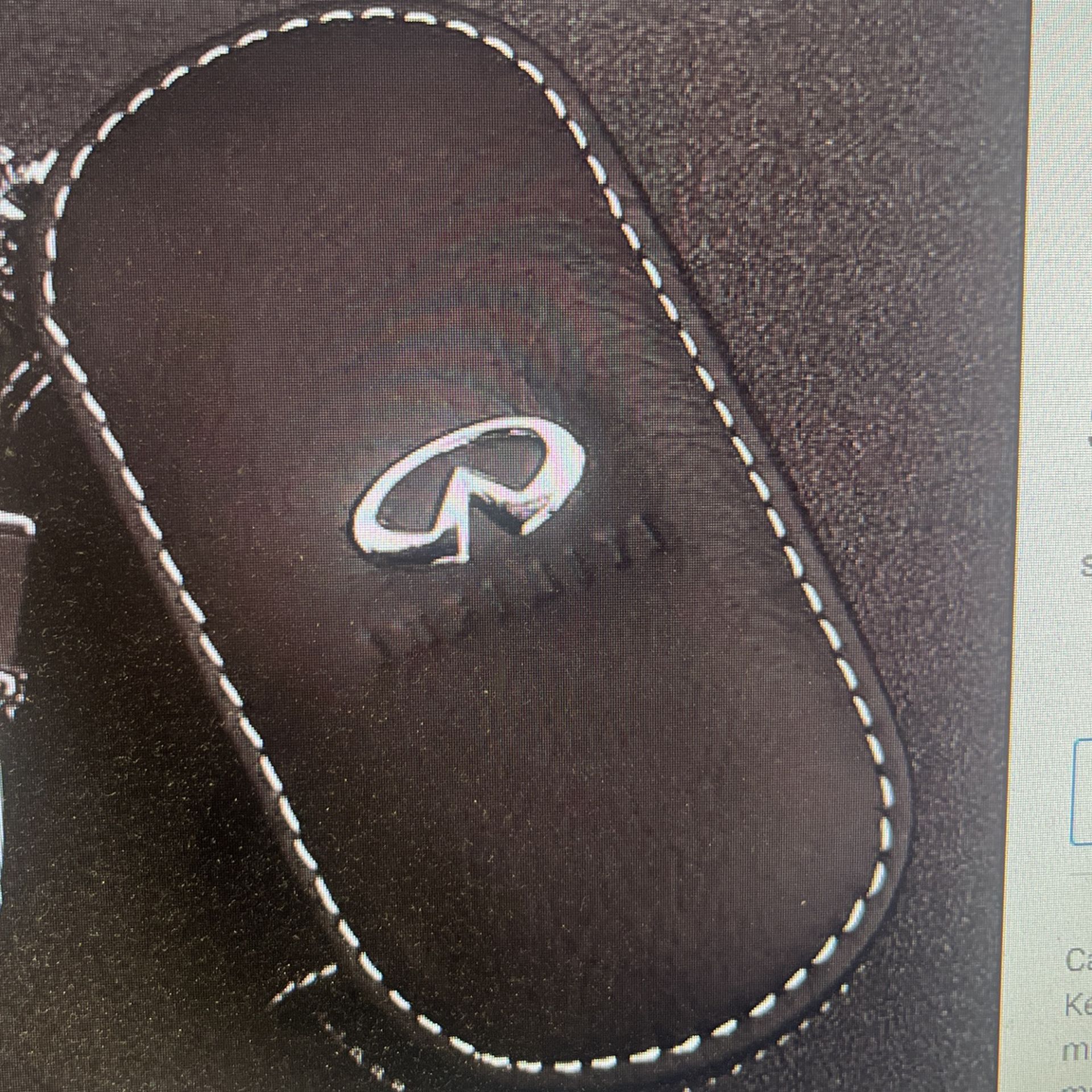 Leather INFINITI Black Key Cover