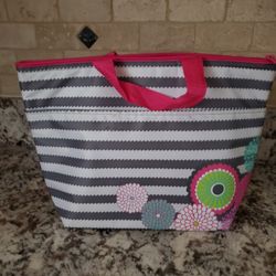 Thirty One Lunch Tote, Zippered Top, Like New