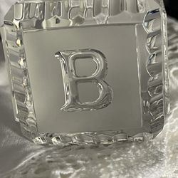 Waterford Crystal Baby Block 