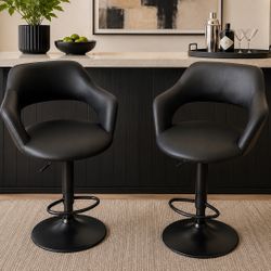 🖤 Modern Designer Swivel Chairs – Set of 2 – $125 🖤