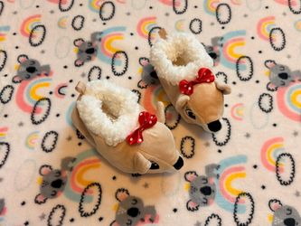 Baby slippers and blanket