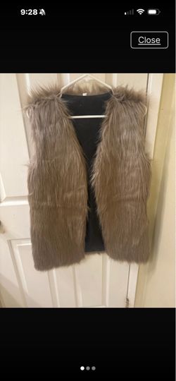 Faux Fur Open-Front Vest