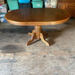 Oak Oval Trestle Table