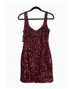 Red sequin dress size small