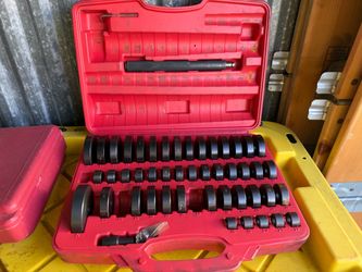 52pc Bearing Seal Driver Tool Custom Bushing Bearing Hydraulic Press Kit 18-65mm