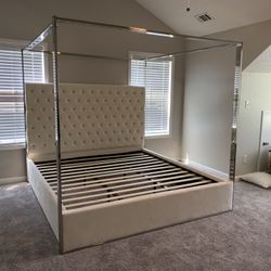 King Size Canopy Platform Bed 
