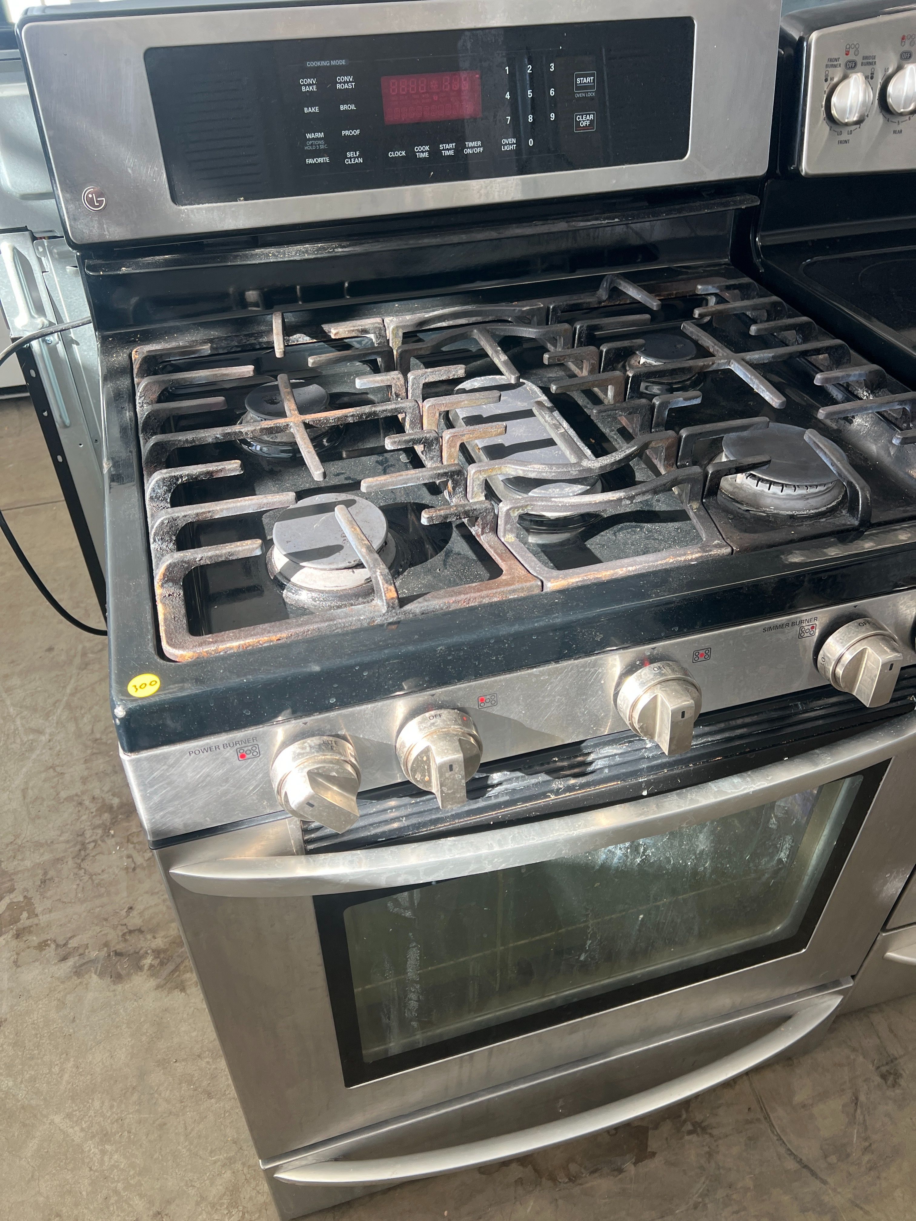LG stainless steel gas stove -free delivery