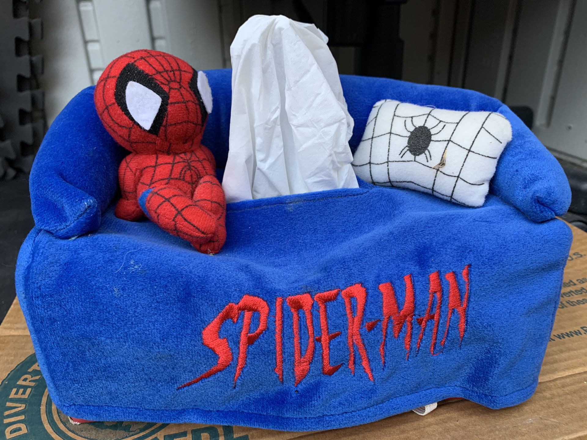 Spiderman Tissue Box Cover