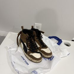 MENS’ PUMA & BIG KID REBOUND LAYUP MID MARBLE SNEAKERS