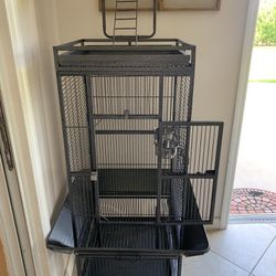 61 Inch large Bird Cage With Rolling Stand