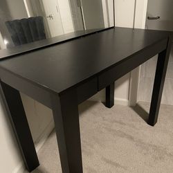 Black Desk With Drawer