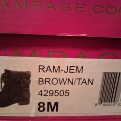 Rampage Brown/tan Boots 