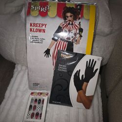 Spirit Kreepy Klown Halloween Costume Set Adult Plus