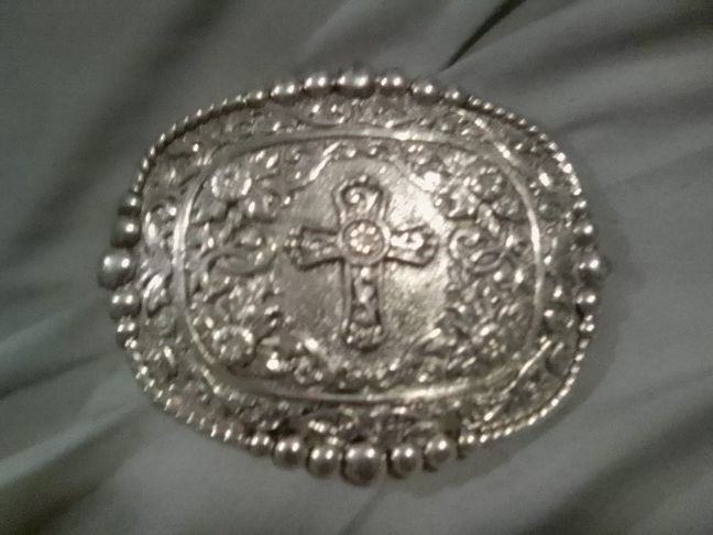 Justin Silver Belt Buckle