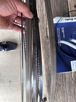 92.5” bandsaw blades new and used