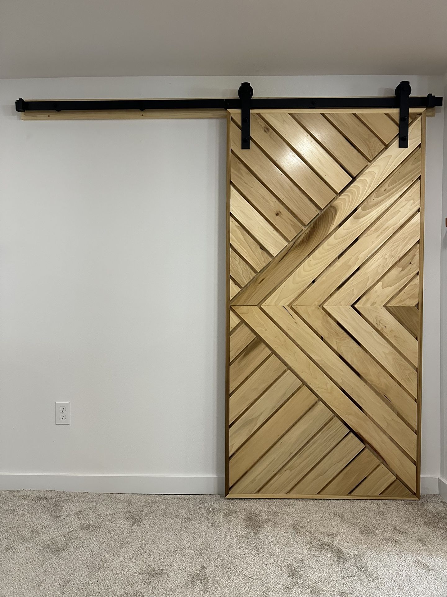 Gorgeous Siding Custom Chevron Door